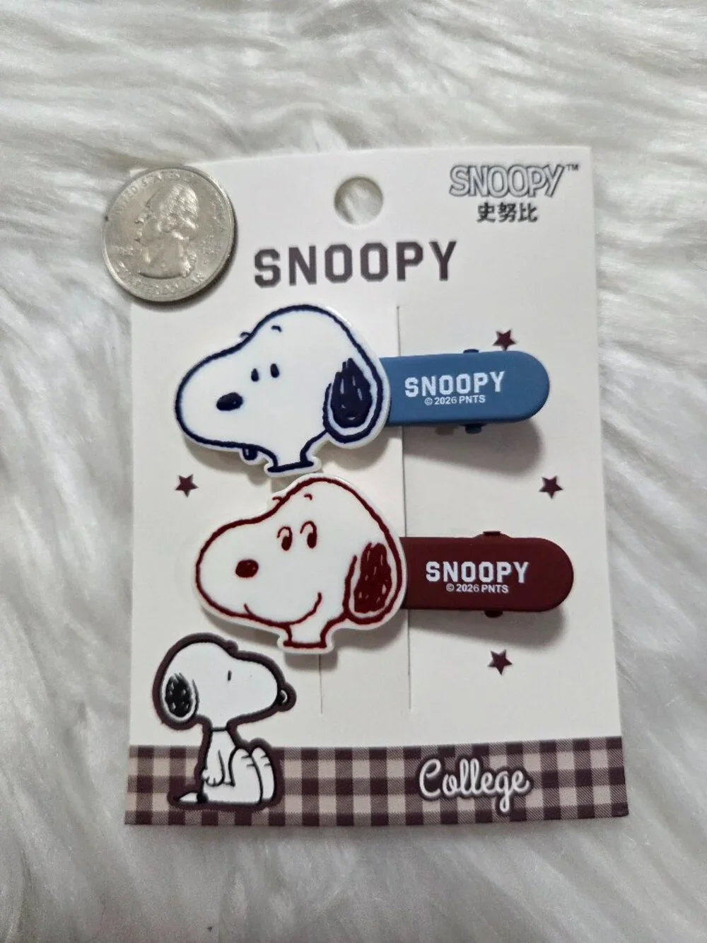 Peanuts Snoopy Hair Barrettes
